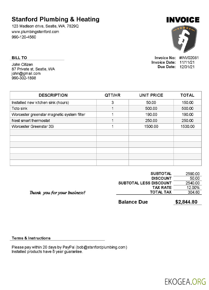 États , Unis Stanford Plomberie & Chauffage